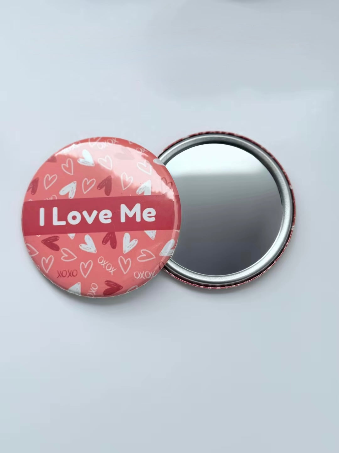 Personalised Handmade Pocket Mirror (58mm) | Cute Gift for Teens & Mums | On-the-Go Makeup Mirror