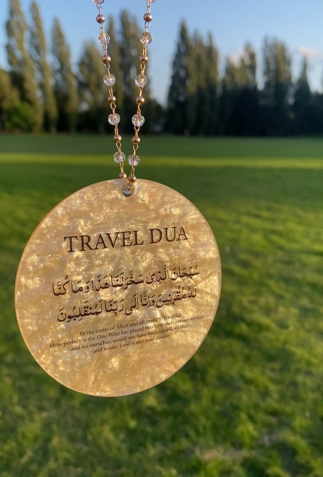Travel dua car hanging ornament
