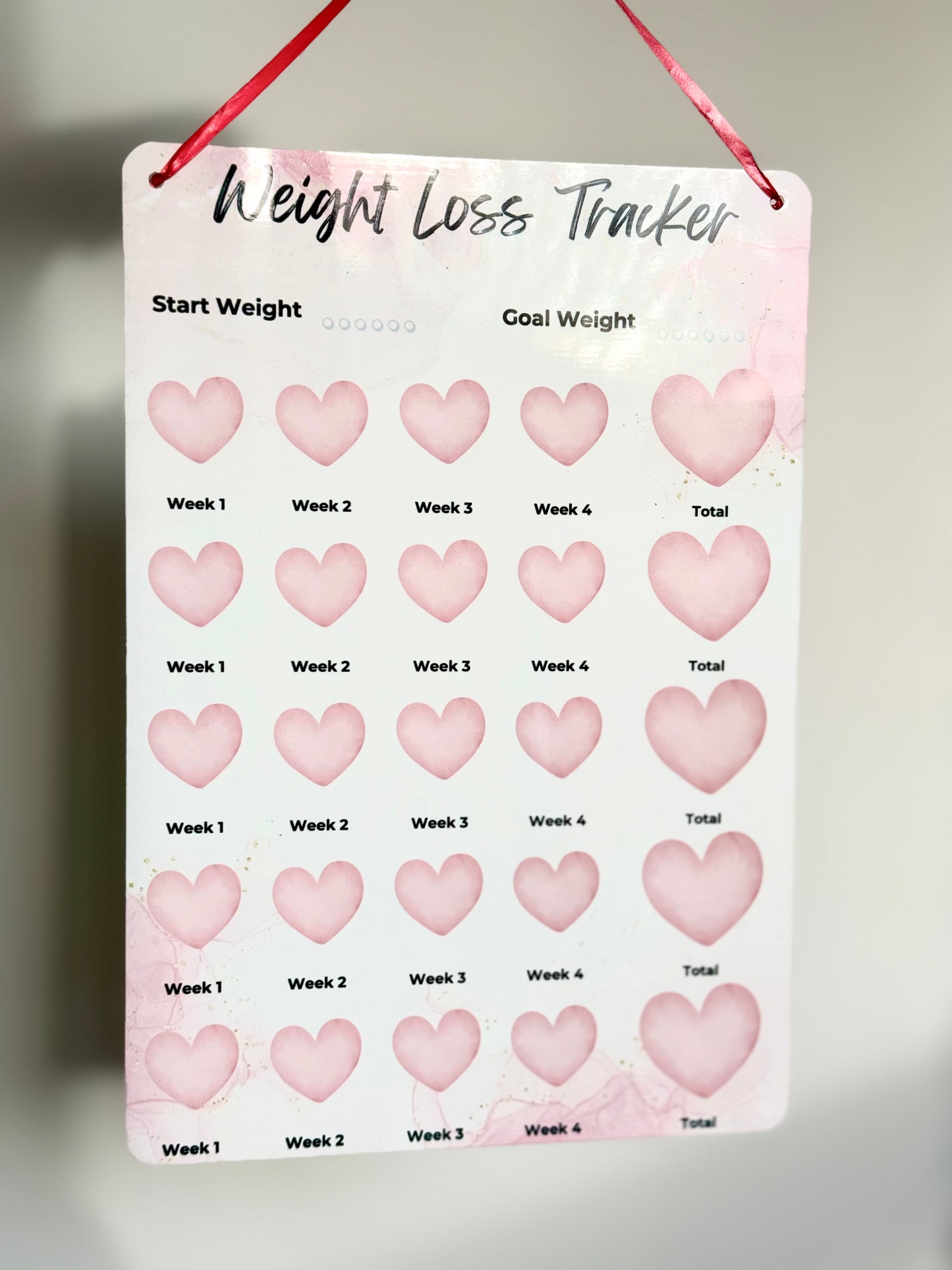 Weight Loss Tracker Board