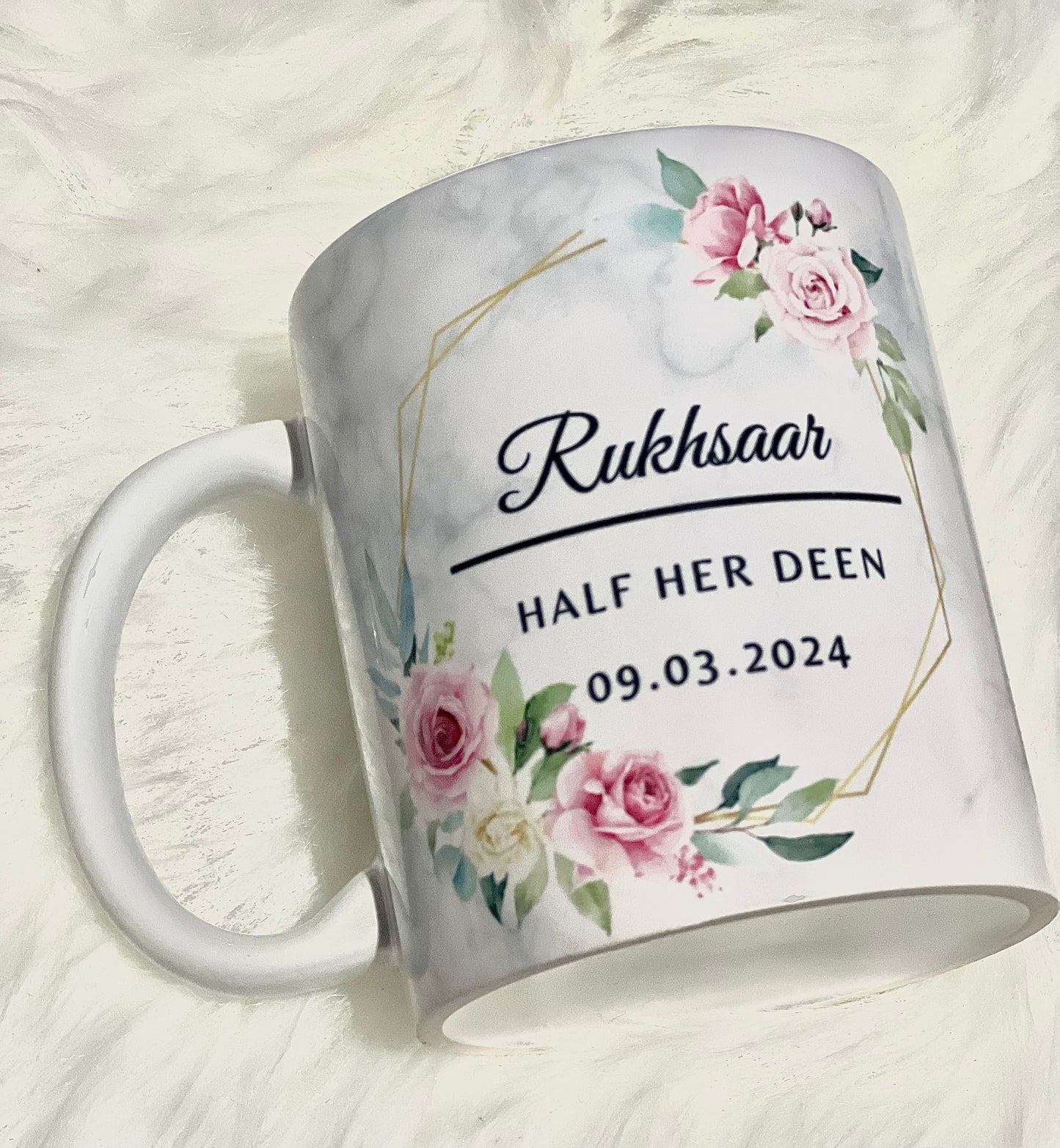 Wedding mug-Half his/her Deen