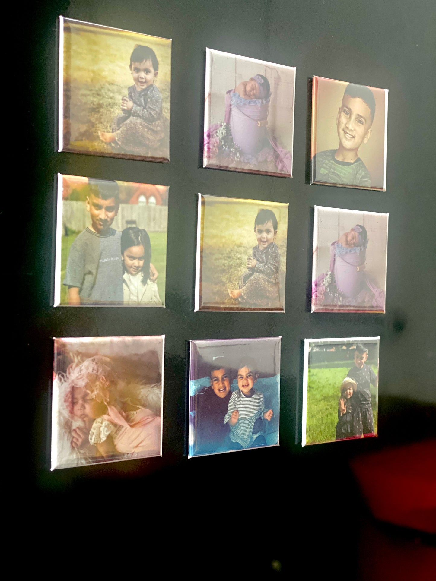 Custom Photo Fridge Magnet Set,