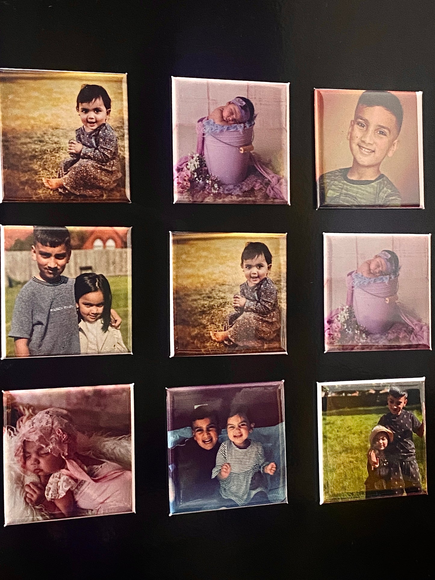 Custom Photo Fridge Magnet Set,