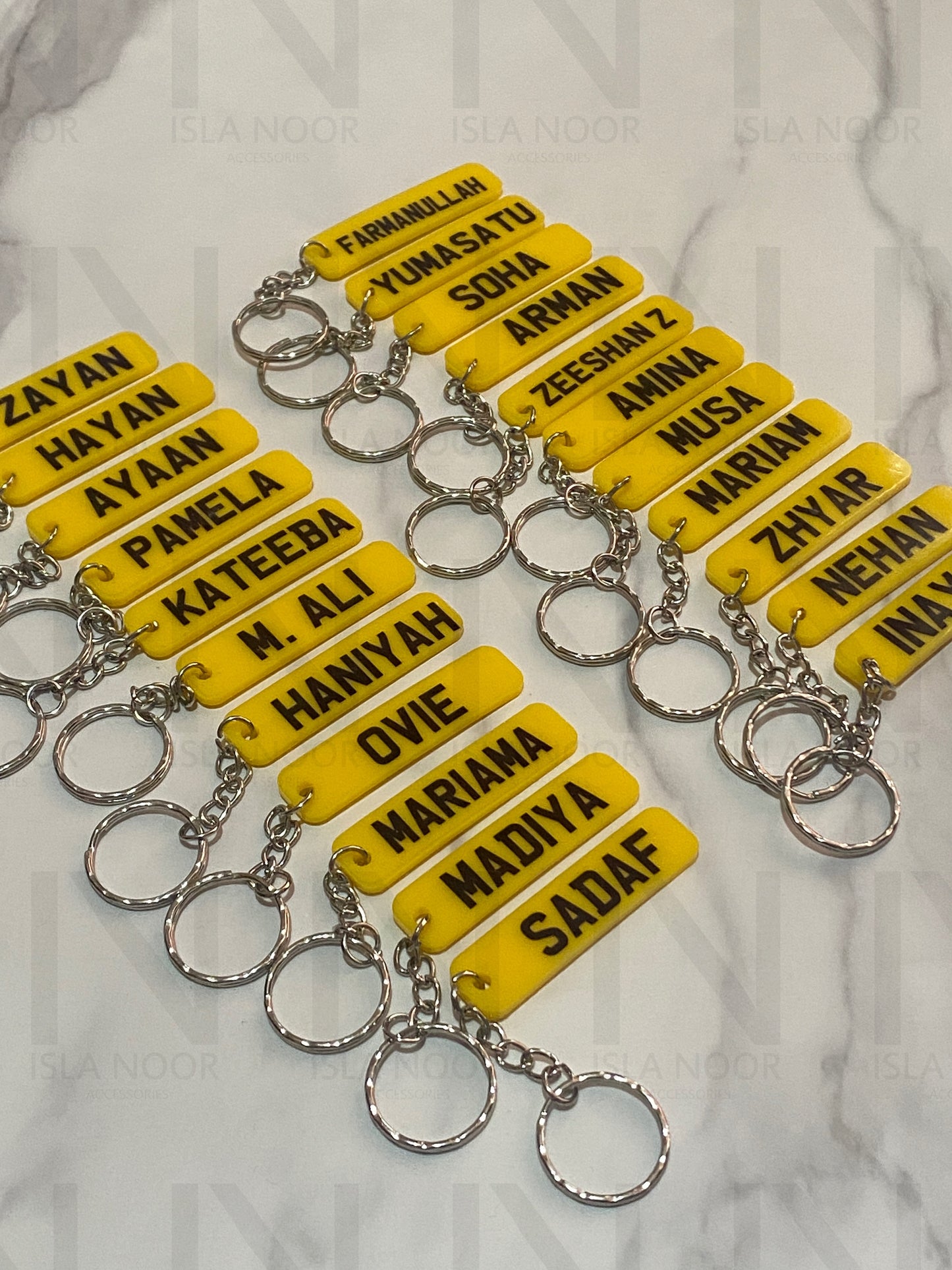 Personalised Number Plate keyring