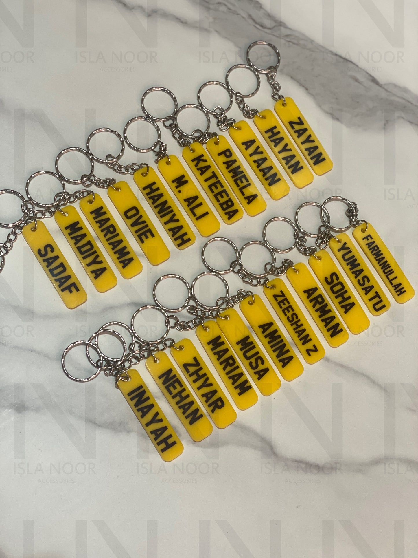 Personalised Number Plate keyring