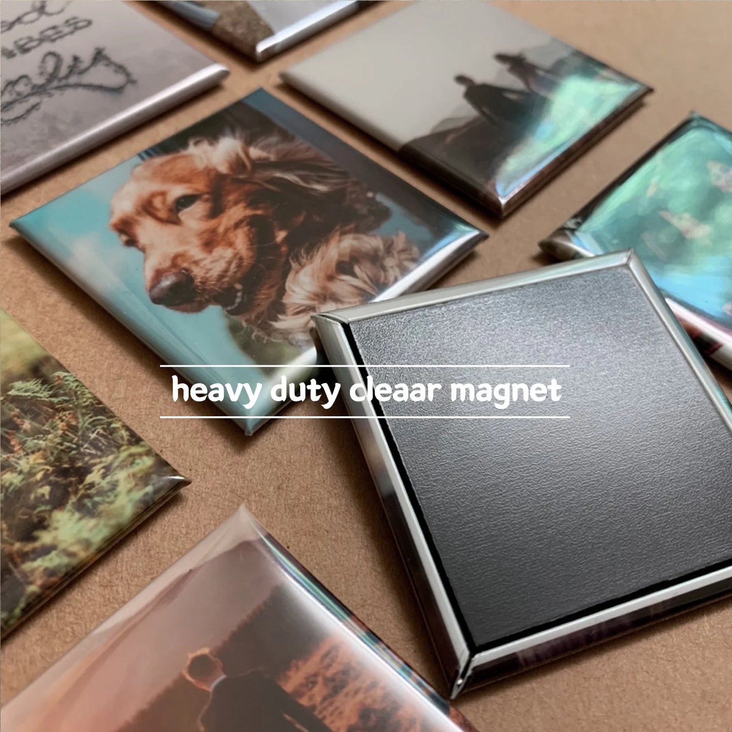 Custom Photo Fridge Magnet Set,