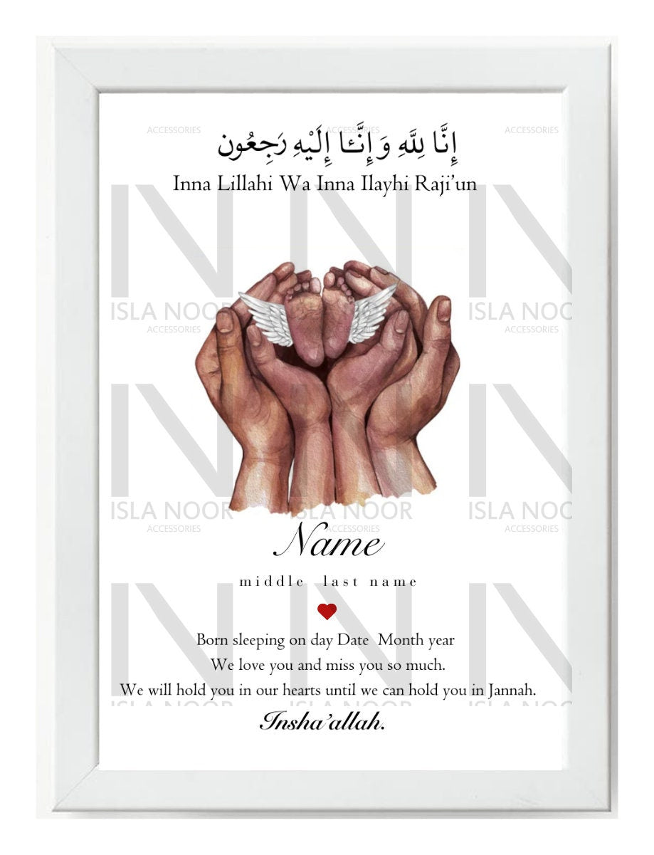 Baby Remembrance A4 Framed Art