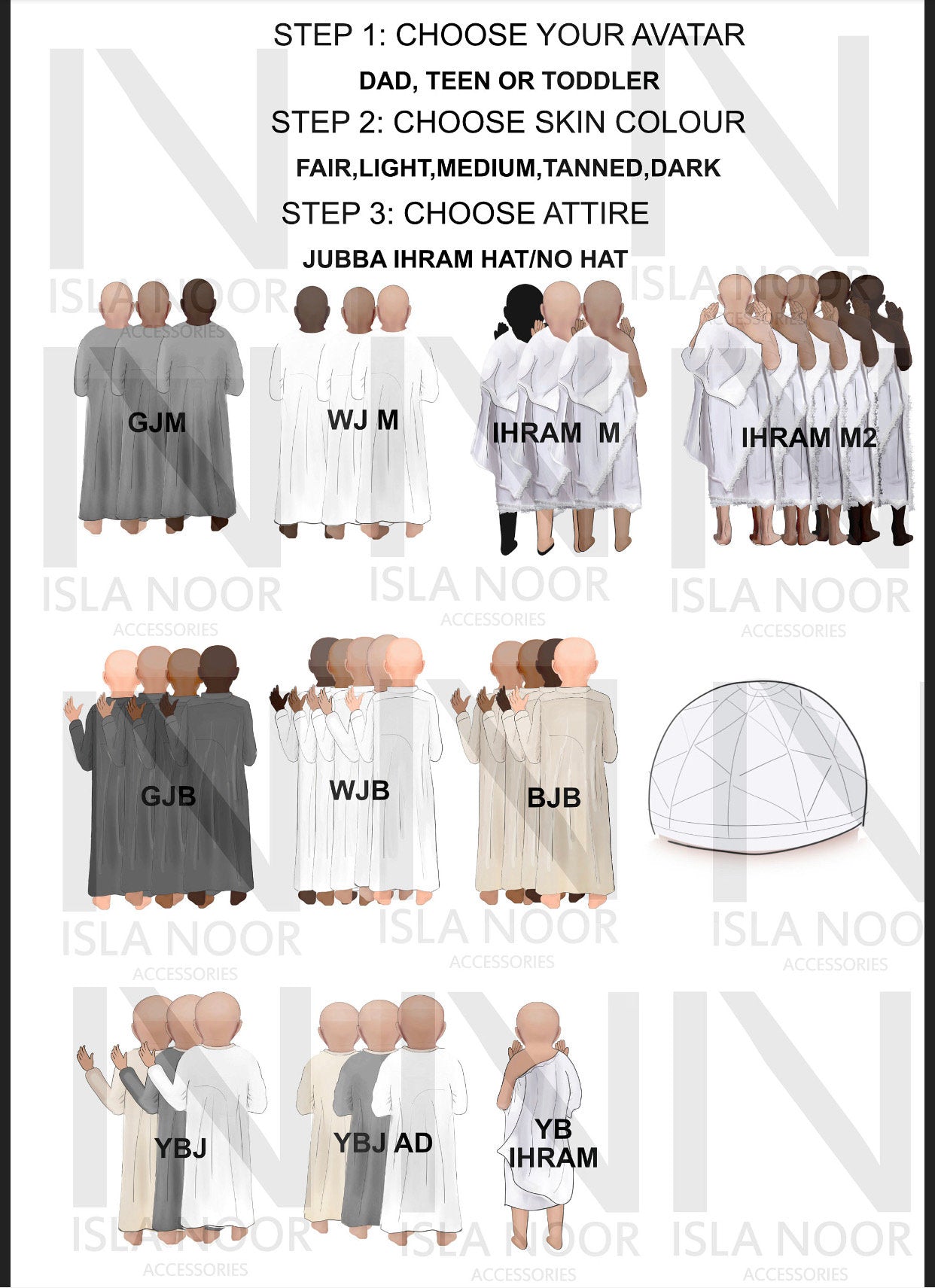 Islamic Umrah/ Hajj Mubarak Frame-Standing
