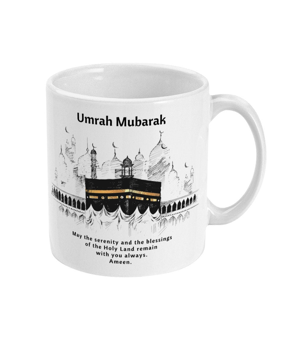 Umrah Mubarak Mug gift, Ceramic Mug, Islamic Gifts, Hajj Mubarak gifts, Umrah Mubarak, Umrah Kaaba, Ramadan Mubarak, Eid Mubarak