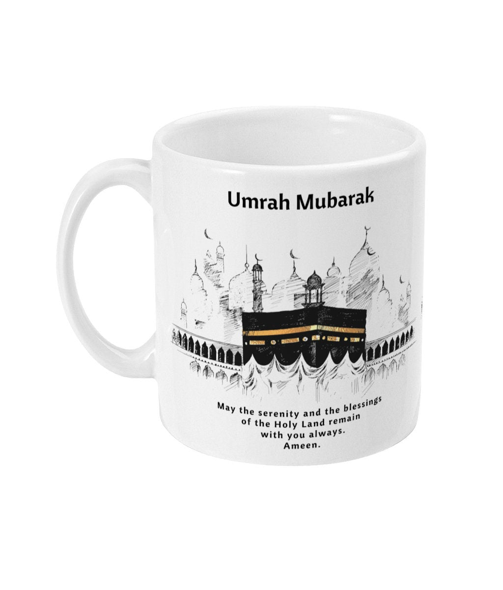 Umrah Mubarak Mug gift, Ceramic Mug, Islamic Gifts, Hajj Mubarak gifts, Umrah Mubarak, Umrah Kaaba, Ramadan Mubarak, Eid Mubarak