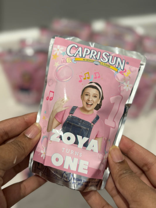 Customised Party Favours-Drinks and Crisps