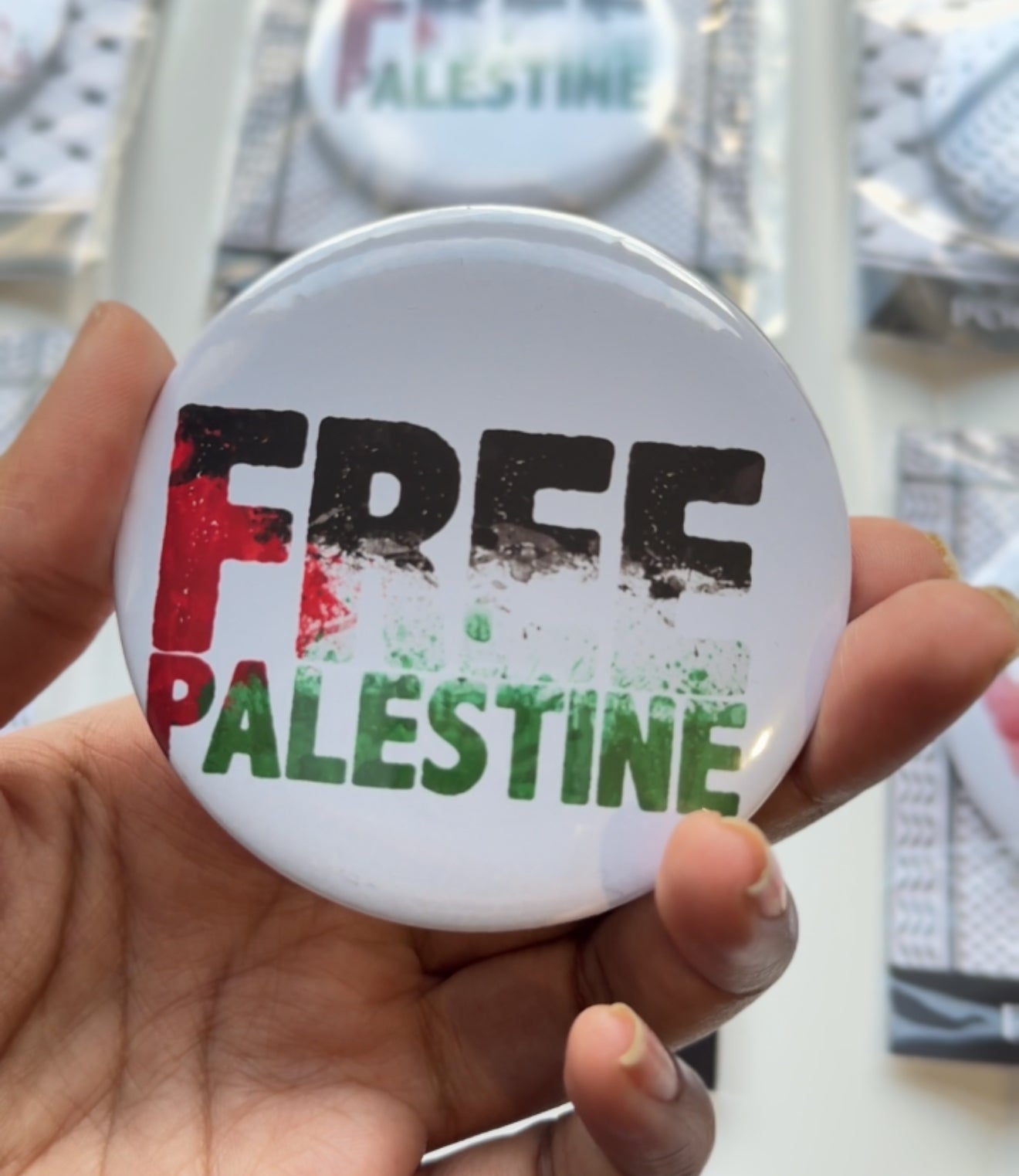 Handcrafted Kufiya Pocket Mirror