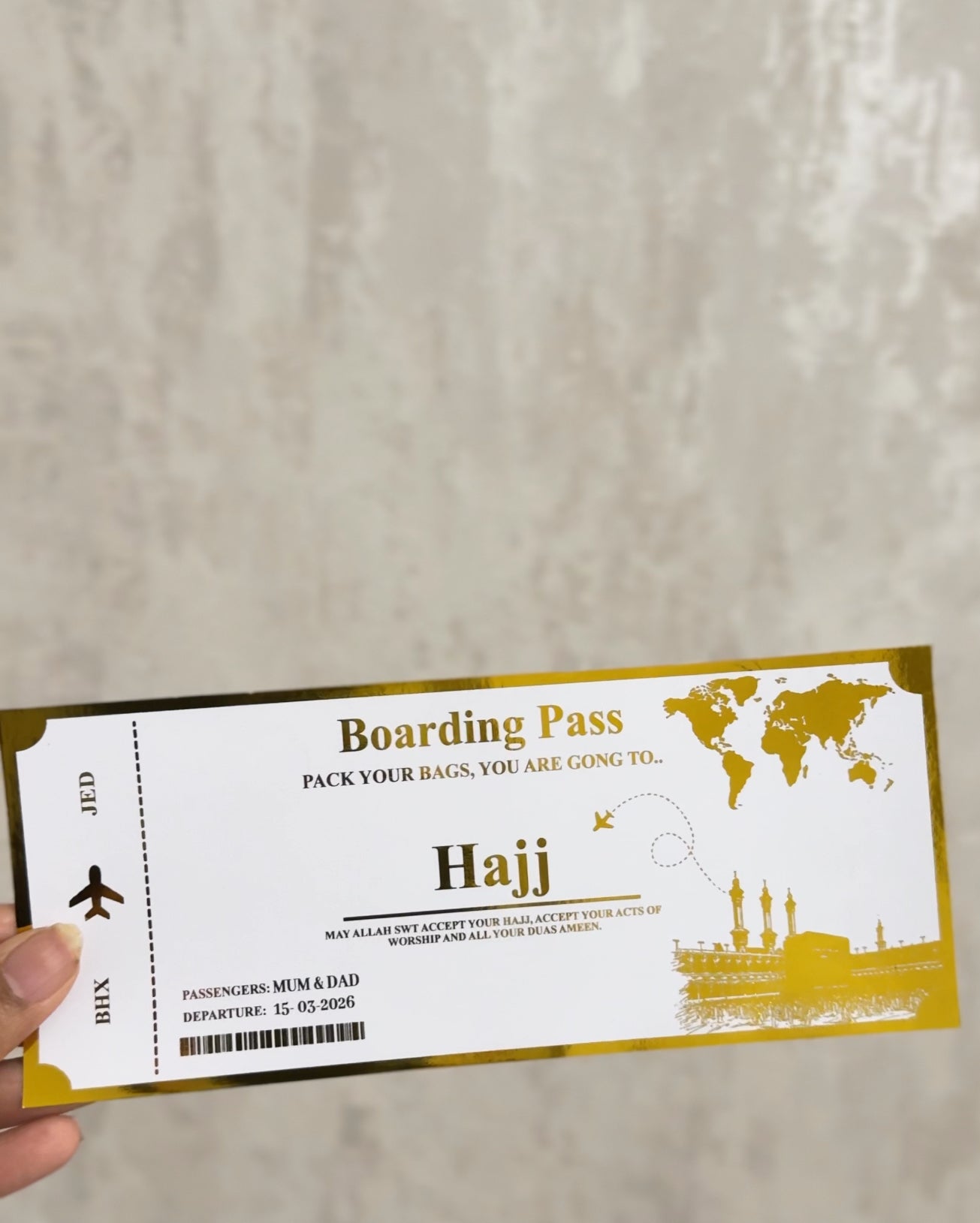 Hajj Mubarak Islamic pilgrimage gift