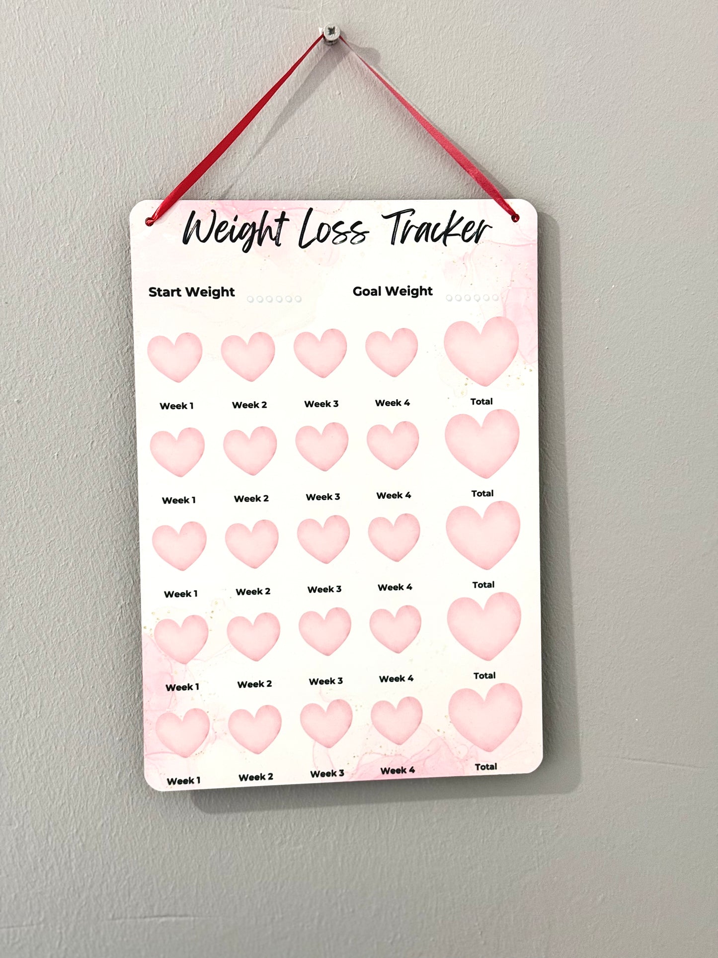 Weight Loss Tracker Board