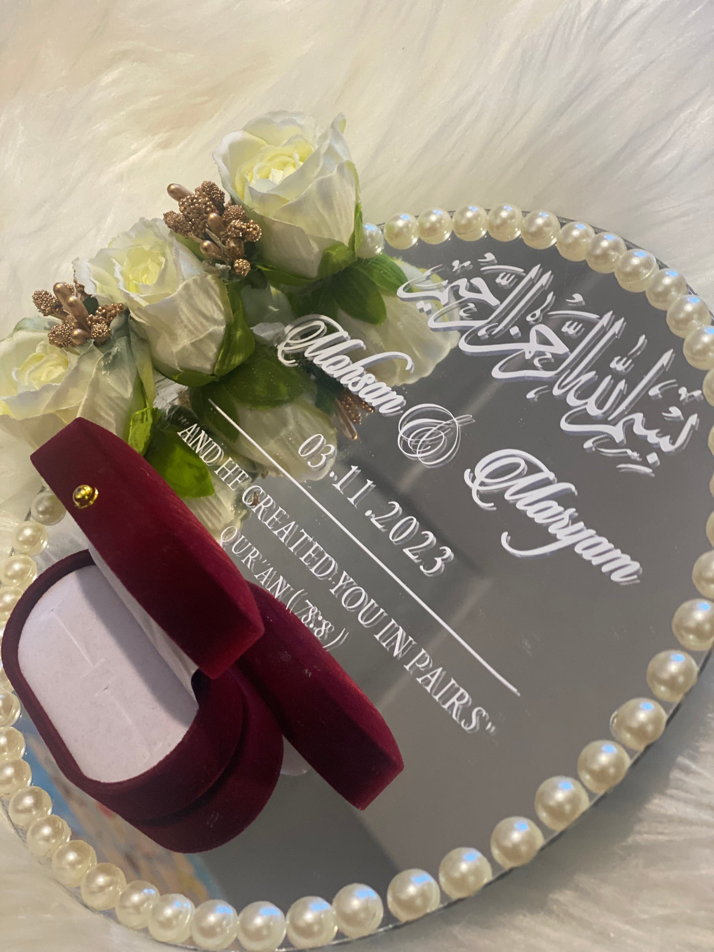 Custom Wedding Ring Nameplate