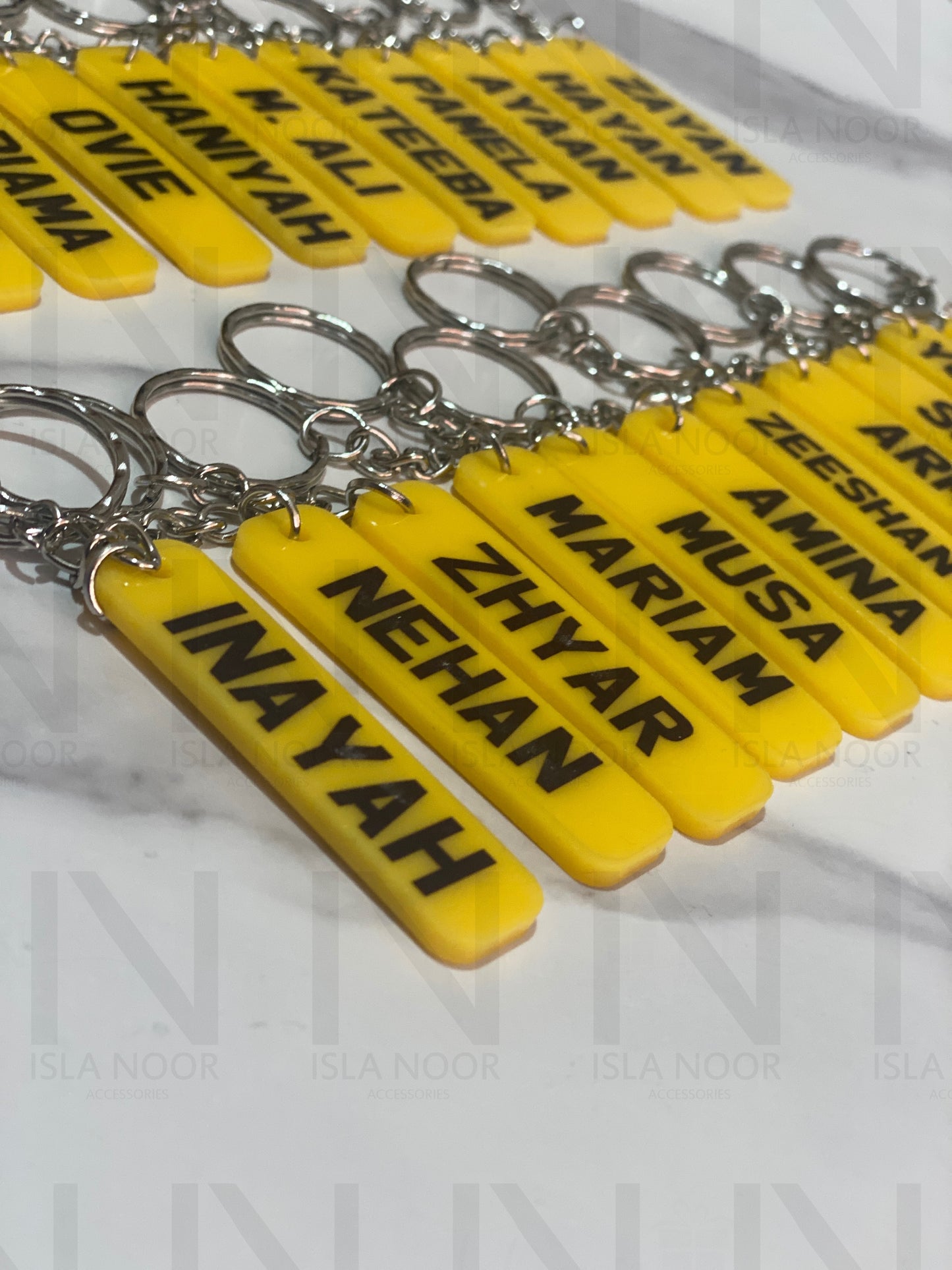 Personalised Number Plate keyring
