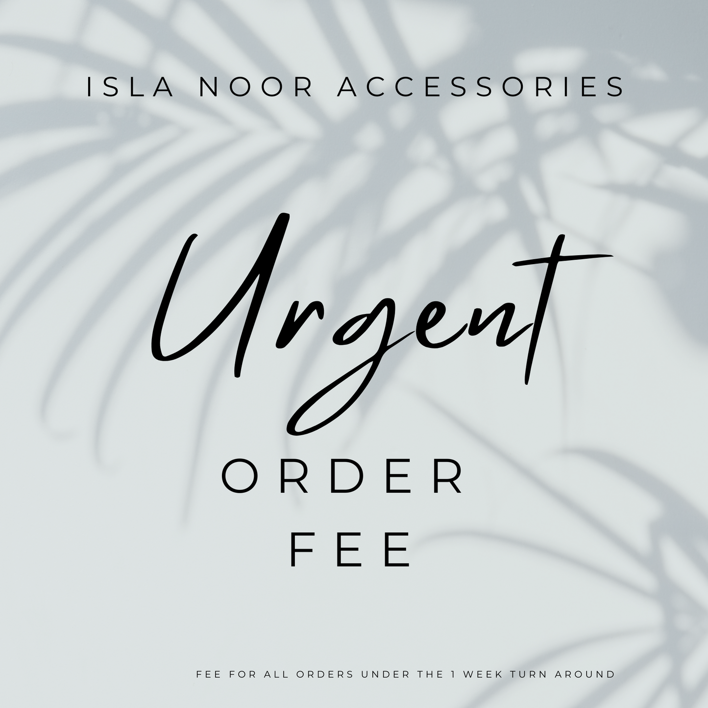 Urgent Order/ Editing image  Fee/