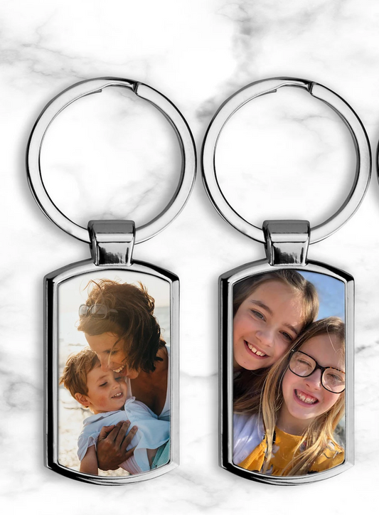 Personalised Metal Photo Keyring