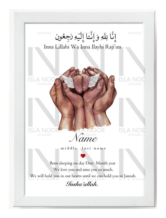 Baby Remembrance A4 Framed Art